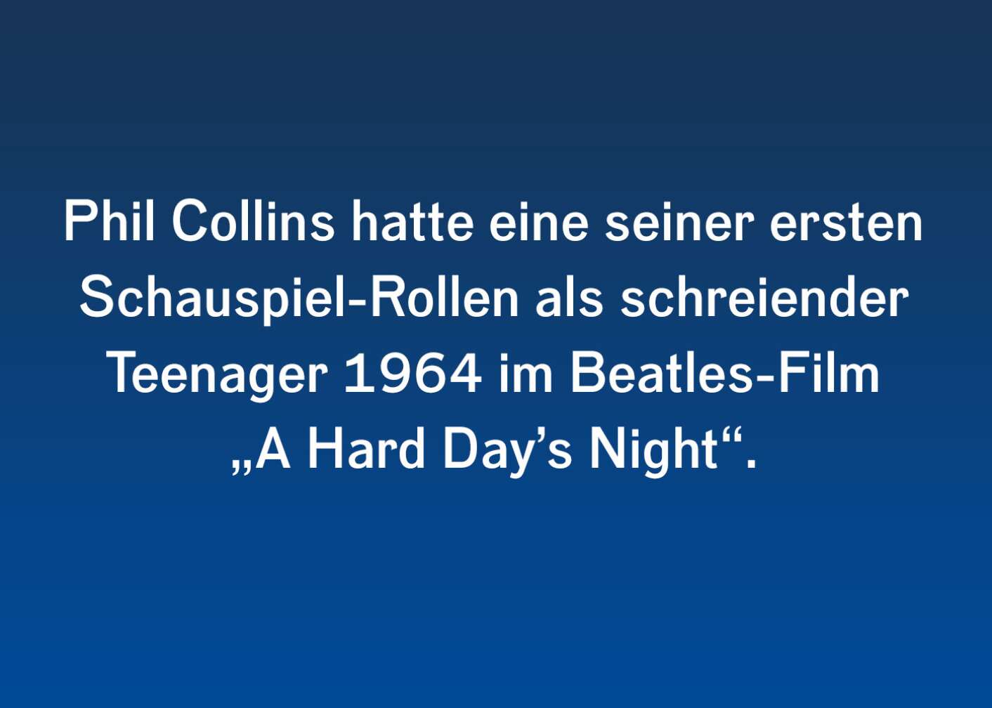 Fakt über Phil Collins
