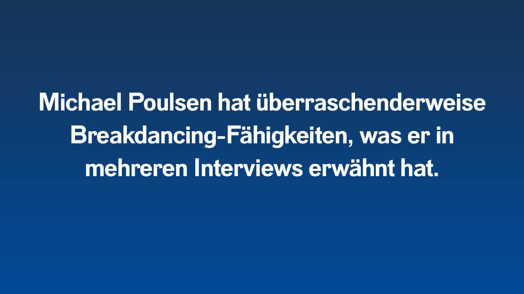 Fakten zu Michael Poulsen