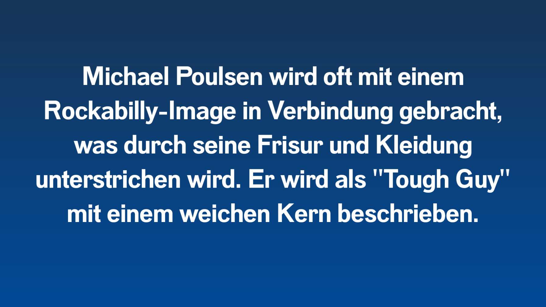 Fakten zu Michael Poulsen