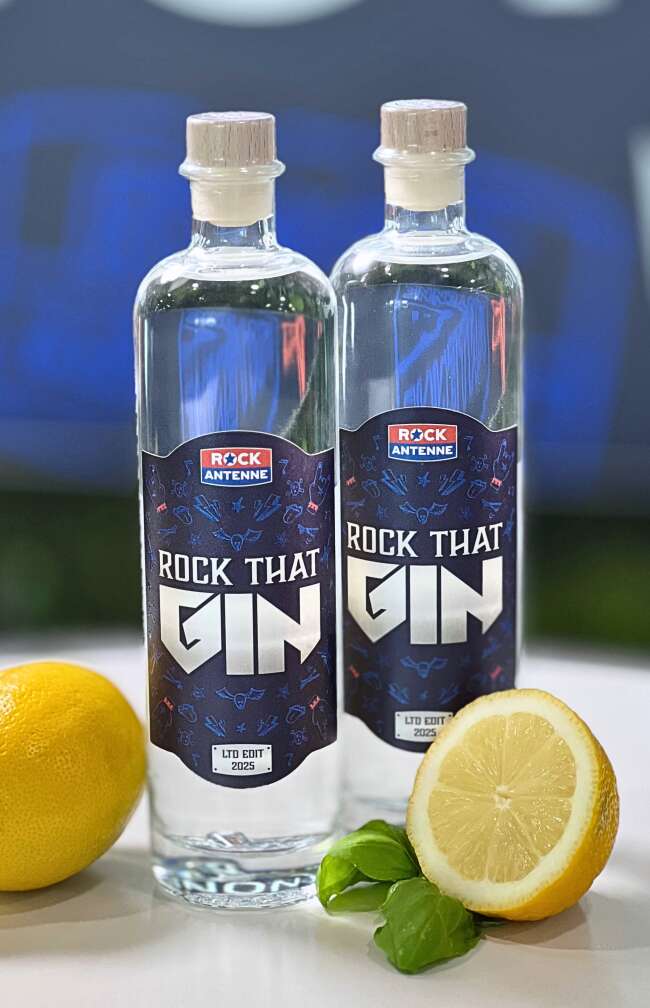 Der ROCK ANTENNE Gin mit Zitrone und Basilikum
