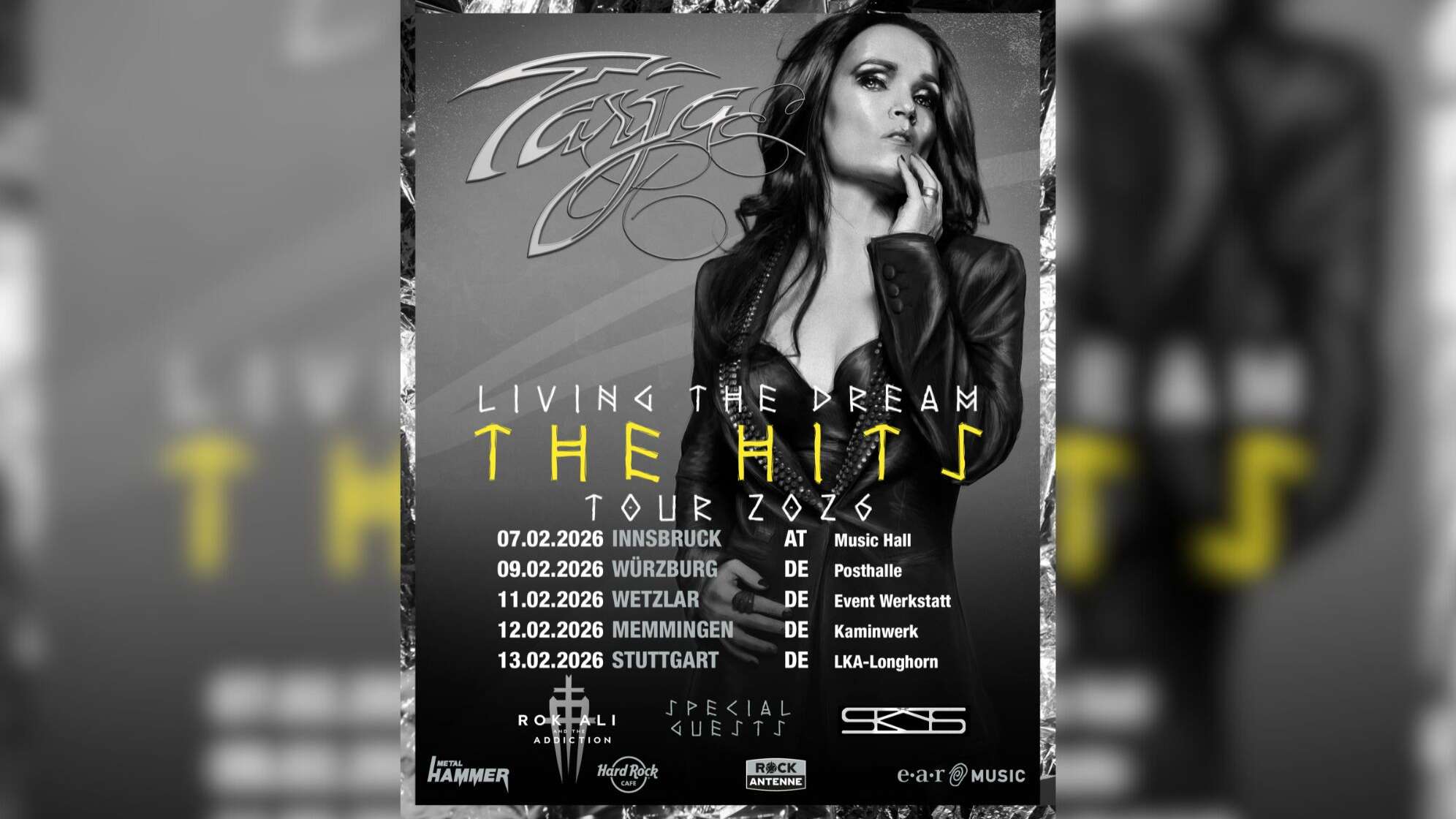 Tarja Tourplakat Februar 2026