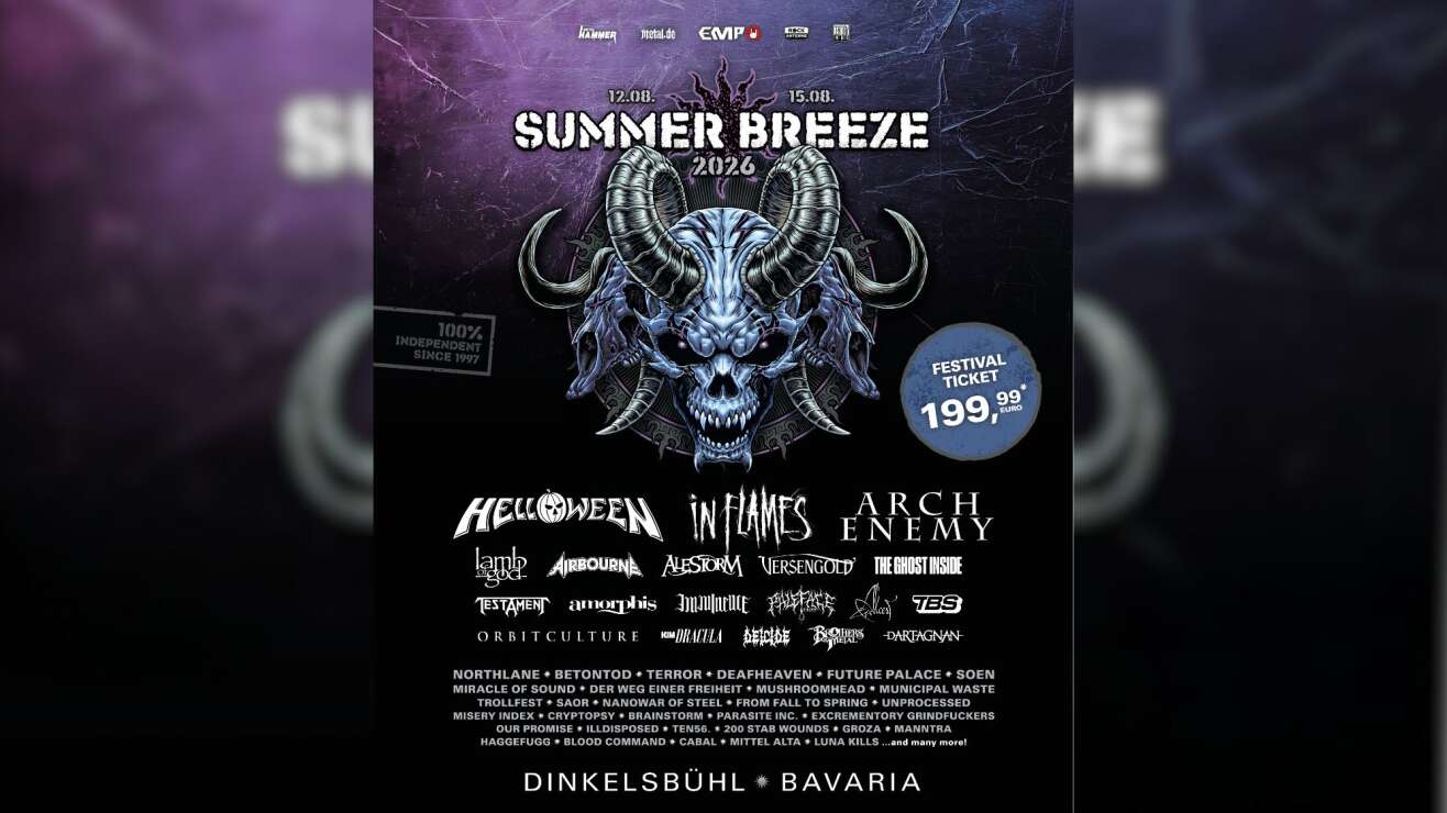 12.-15.08.2026: SUMMER BREEZE Open Air - präsentiert von ROCK ANTENNE