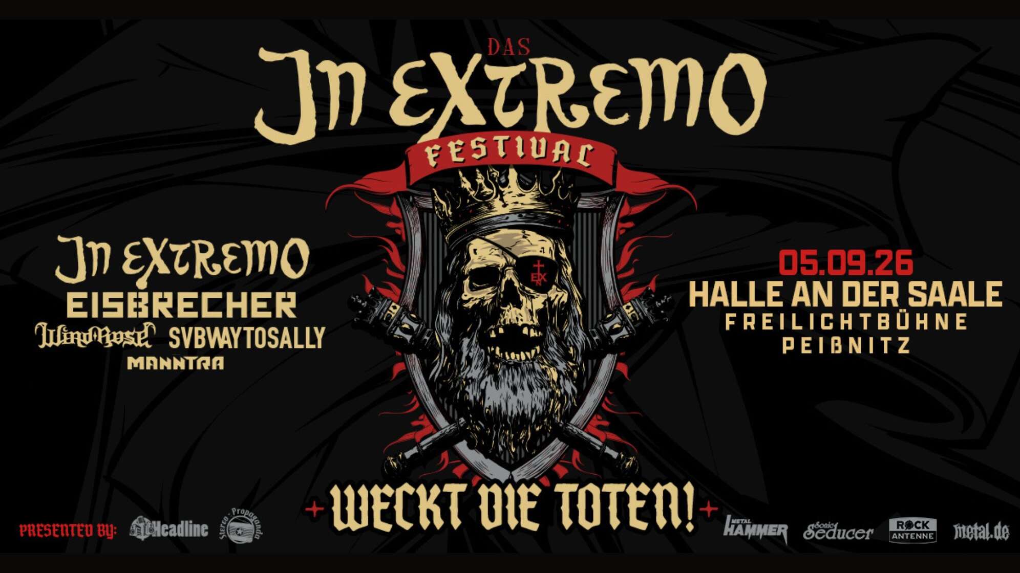 Das Weckt die Toten Festival von In Extremo am 05.09.2026 - Plakat