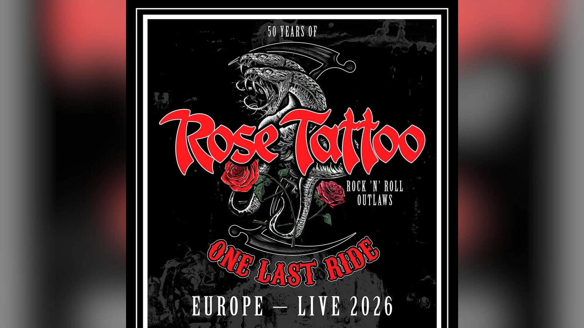 Rose Tattoo Abschiedstour Plakat 2026