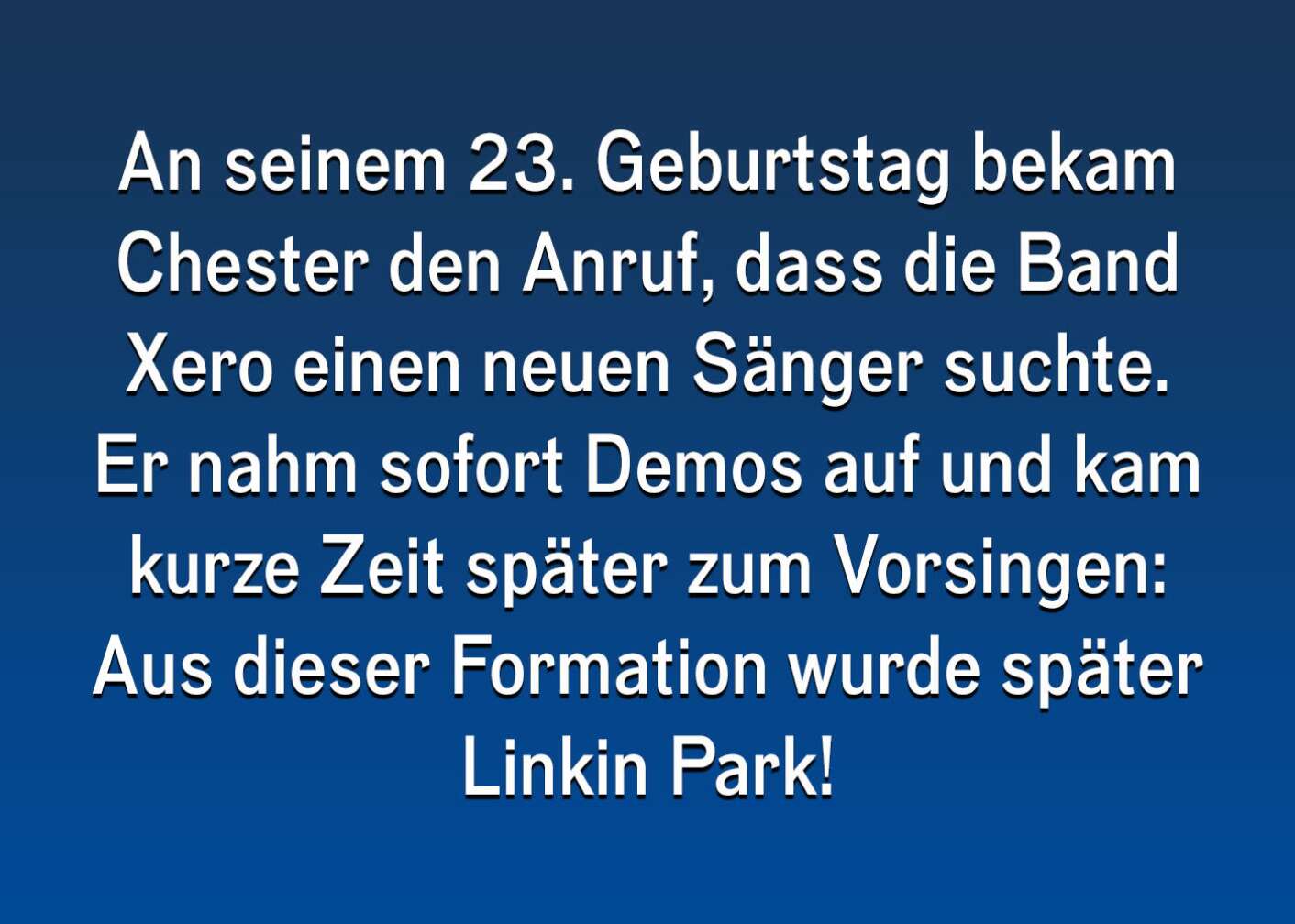 Fakten über Chester Bennington