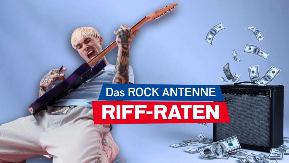 Das ROCK ANTENNE in NRW Riff-Raten: Täglich bis zu 1.000€ für die coolsten Saiten des Rock