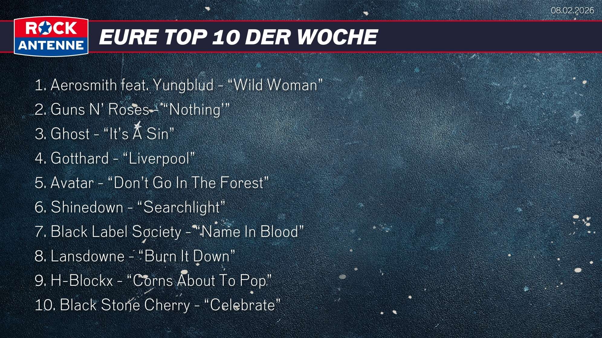 Top 10 vom 08.02.2026