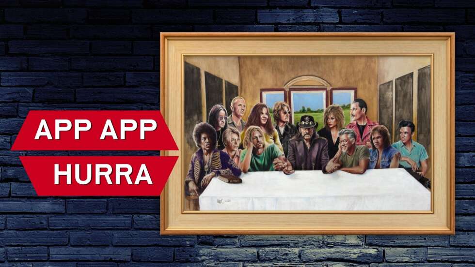 Mit der ROCK ANTENNE in NRW App ein exklusives Rockstar-Gemälde von Uwe Reber sichern!