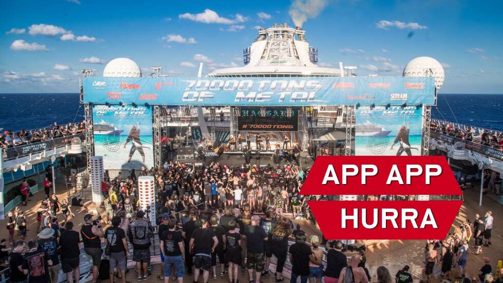Mit der ROCK ANTENNE in NRW App zur 70000 Tons of Metal-Kreuzfahrt 2027!