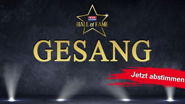 Die ROCK ANTENNE in NRW Hall of Fame: Jetzt abstimmen in der Kategorie "GESANG"!