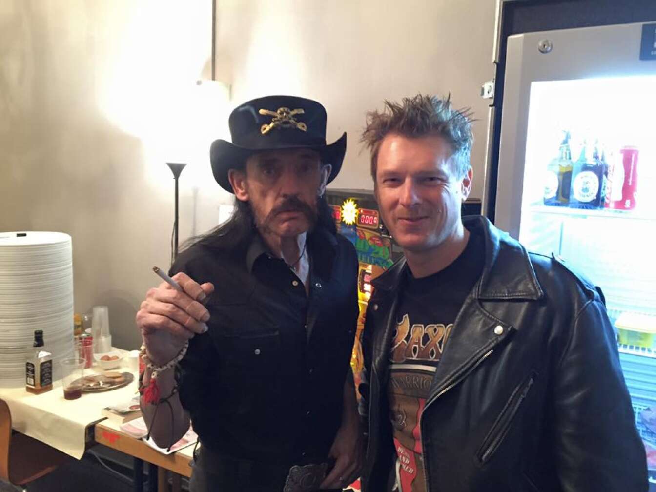 Thomas Moser zusammen mit Lemmy Kilmister